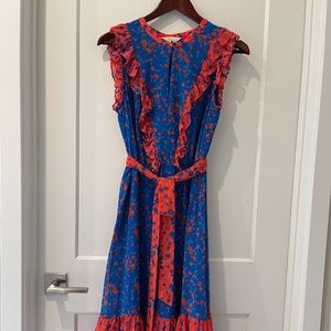 Boden Chiffon Ruffle Dress